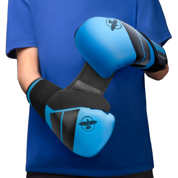 Hayabusa S4 Youth Boxing Gloves - Cyan Blue