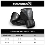 Hayabusa S4 Youth Boxing Gloves - Cyan Blue