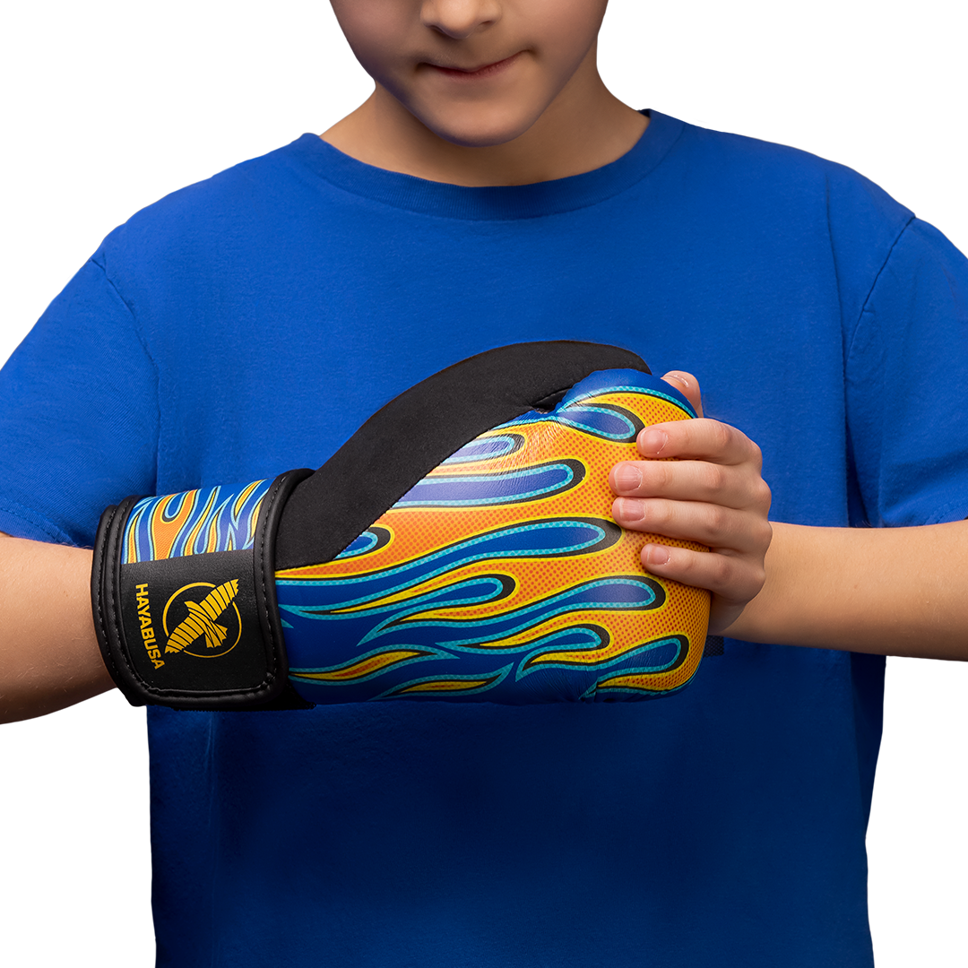Hayabusa S4 Youth Boxing Gloves - Flames