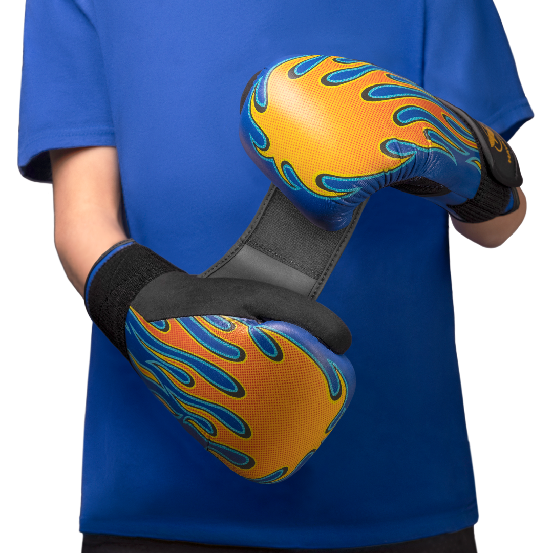Hayabusa S4 Youth Boxing Gloves - Flames
