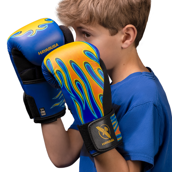 Hayabusa S4 Youth Boxing Gloves - Flames