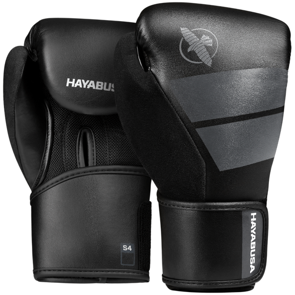 Hayabusa S4 Youth Boxing Gloves - Black