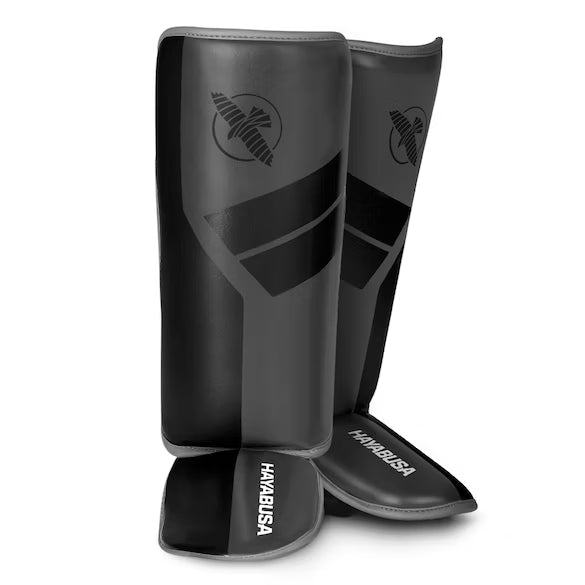 Hayabusa S4 Youth Shin Guards - Charcoal Gray