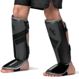 Hayabusa S4 Youth Shin Guards - Charcoal Gray