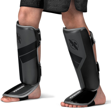 Hayabusa S4 Jeugd-scheenbeschermers - Charcoal grijs