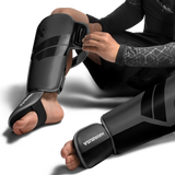 Hayabusa S4 Youth Shin Guards - Charcoal Gray