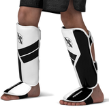 Hayabusa S4 Youth Shin Guards - White