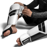 Hayabusa S4 Youth Shin Guards - White