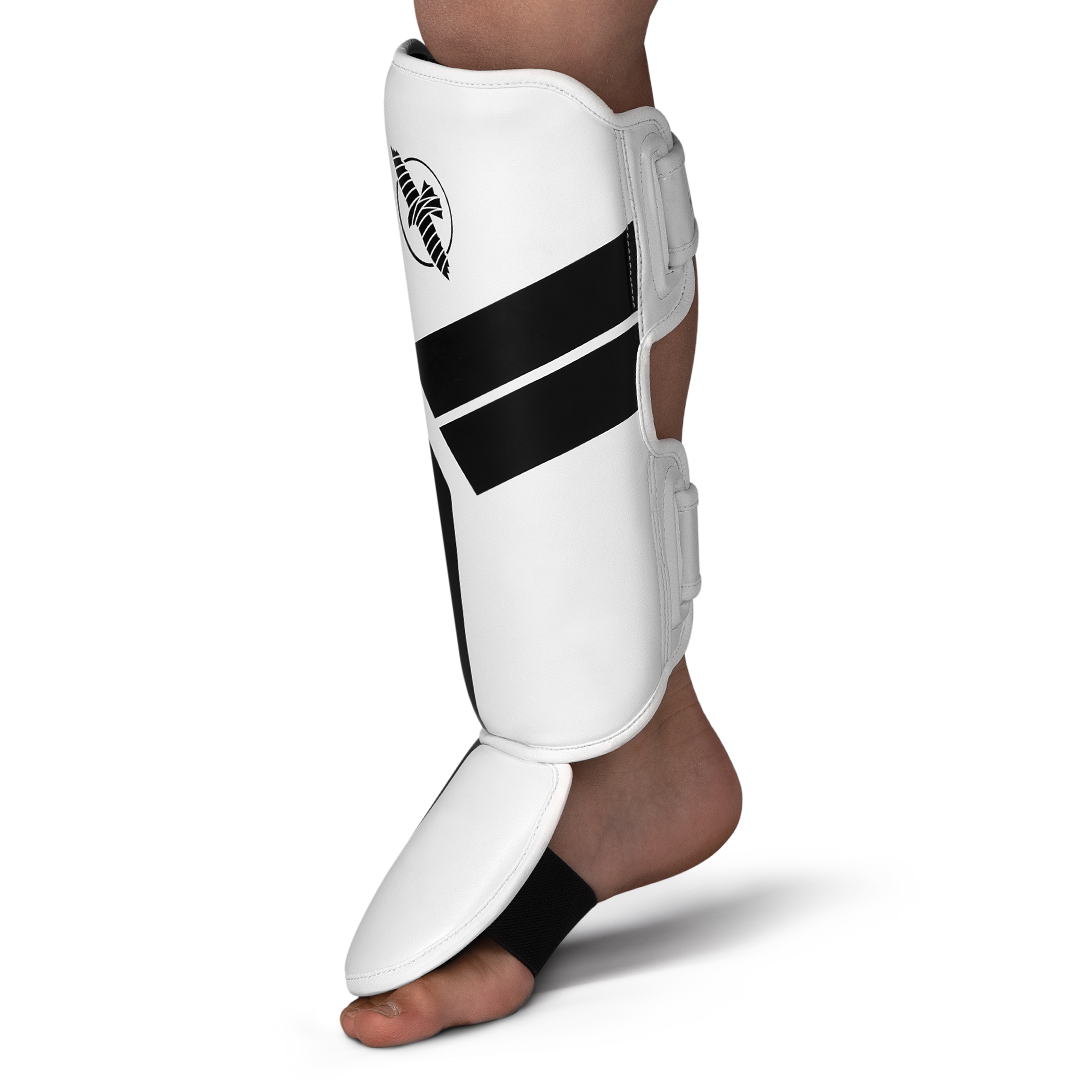 Hayabusa S4 Youth Shin Guards - White