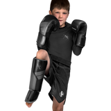 Hayabusa S4 Youth Shin Guards - Black