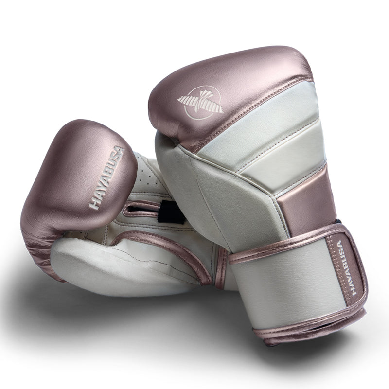Hayabusa T3ボクシンググローブ（男女兼用） - ローズゴールド, 12oz Hayabusa T3 Boxing Gloves - Rose Gold – Kickboxing-shop.nl