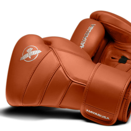 Hayabusa T3 Kanpeki Bokshandschoenen - Leer - Klei Oranje