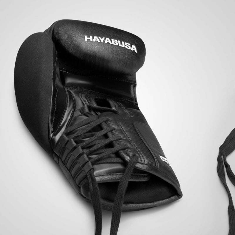 Hayabusa T3 Lace Up Bokshandschoenen - Zwart