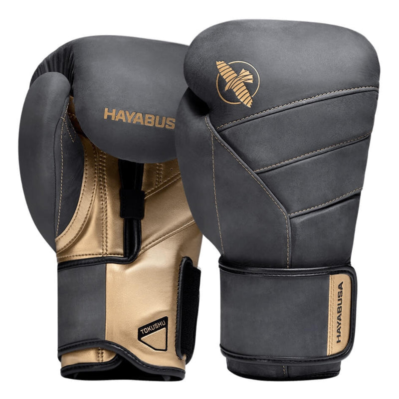 Hayabusa T3 LX レザー ボクシング グローブ Hayabusa T3 LX Boxing Gloves - Obsidian / Gold – Kickboxing-shop.nl