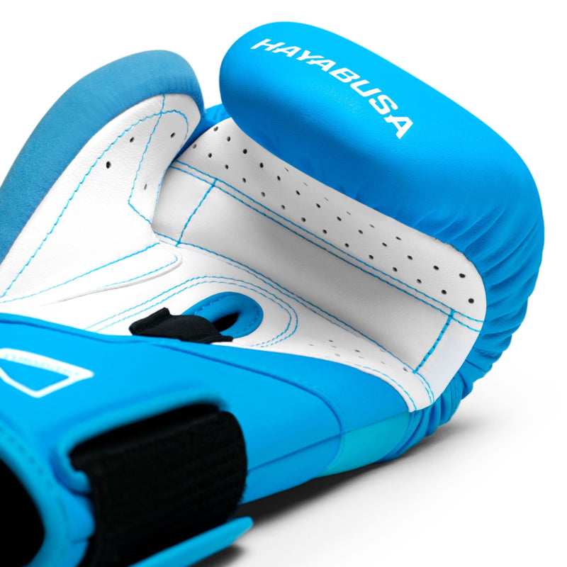 Hayabusa T3 Neon Boxing Gloves - Neon Blue
