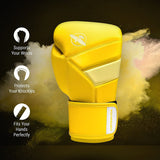 Hayabusa T3 Neon Boxing Gloves - Neon Yellow