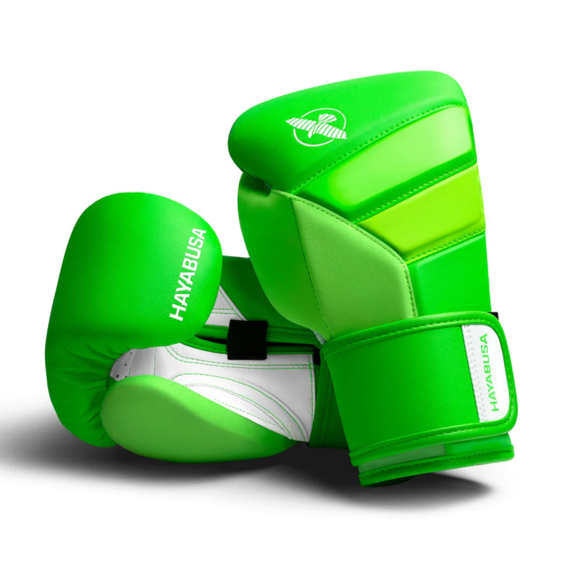 Hayabusa T3 Neon Boxing Gloves - Neon Green