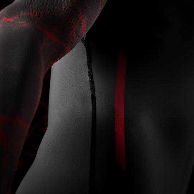 Hayabusa UFC BJJ Men’s Spats – Black / Red