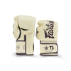 Booster X Fairtex Bokshandschoenen - BG V2 - Echt leer - Beige / Donkerrood