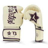 Booster X Fairtex Bokshandschoenen - BG V2 - Echt leer - Beige / Donkerrood