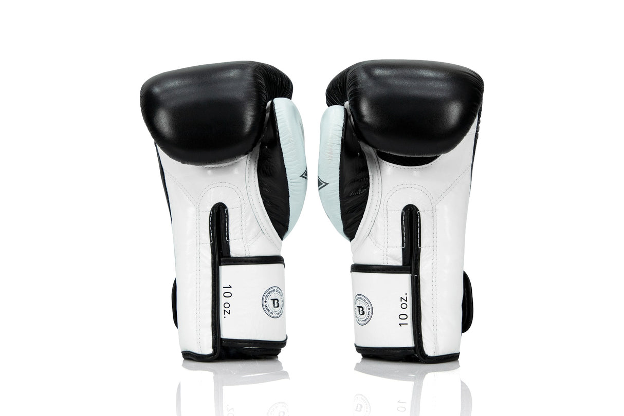 Fairtex X Booster Bokshandschoenen - FXB BG V2 - Echt leer - Zwart/Wit