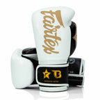 Fairtex X Booster Bokshandschoenen - FXB BG V2 - Echt leer - Wit/Zwart/Goud