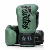 Booster X Fairtex Bokshandschoenen - BG V2 - Echt leer - Donkergroen / Zwart