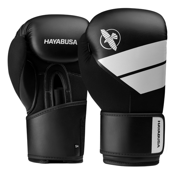 Hayabusa S4 Bokshandschoenen - Zwart/Wit