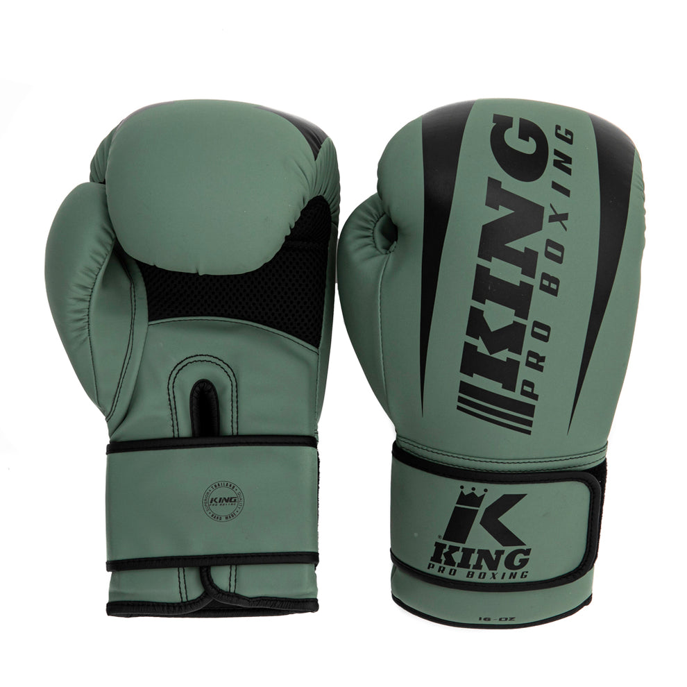 King Pro Boxing Bokshandschoenen - Revo - Olijfgroen