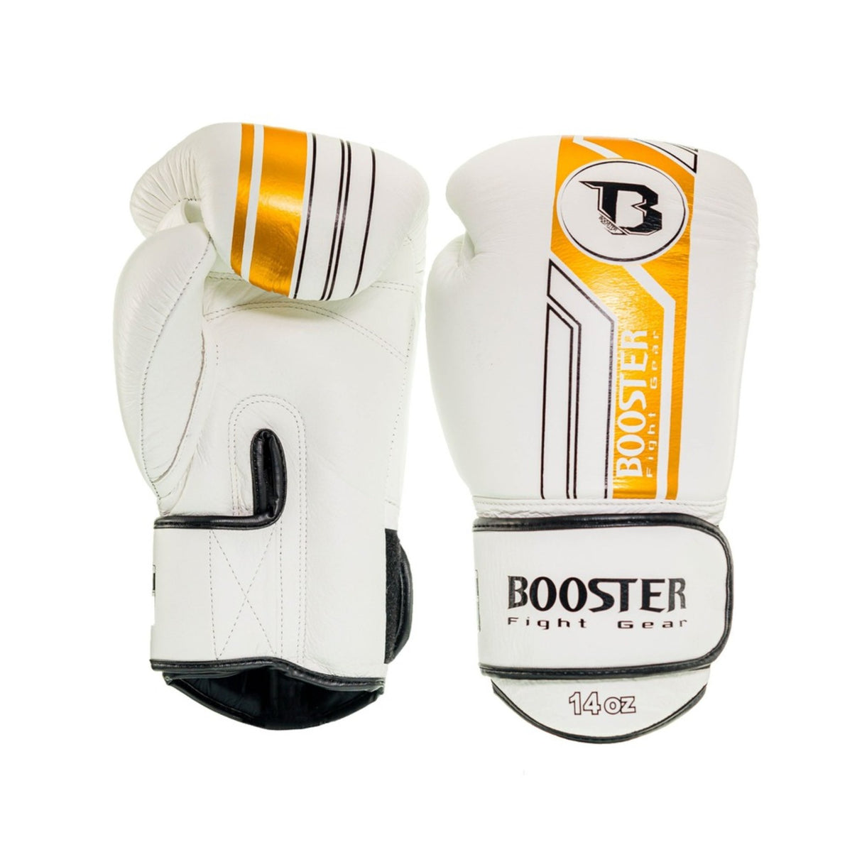 Booster Pro Range BGL V9 Bokshandschoenen - Echt Leer - wit/goud