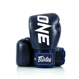 ONE Championship x Fairtex Boxing Gloves - Leather - Blue
