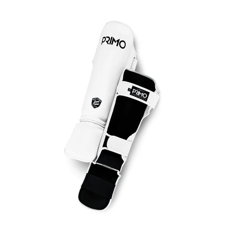 Primo Classic Muay Thai Shin Guards - White