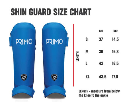 Primo Classic Muay Thai Scheenbeschermer - Arctic Blue - lichtblauw