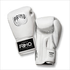 Primo Emblem 2.0 White Seraph Boxing Gloves - Genuine Leather - White