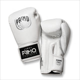 Primo Emblem 2.0 White Seraph Boxing Gloves - Genuine Leather - White