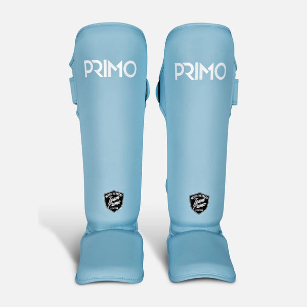Primo Classic Muay Thai Shin Guard - Arctic Blue - light blue