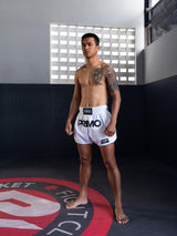 Primo Muay Thai Shorts - Mamba Series - White