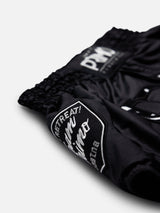 Primo Muay Thai Shorts - Super Nylon - Black Panther II - Schwarz