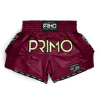 Primo Muay Thai Shorts - Hologram Series - Valor Red - dark red
