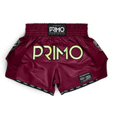 Primo Muay Thai Shorts - Hologram Series - Valor Red - dark red
