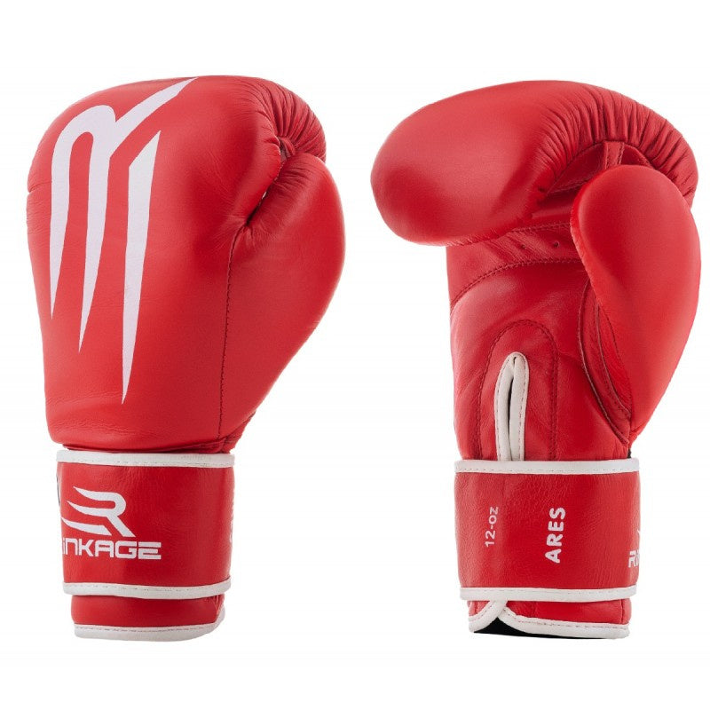 Rinkage Ares Bokshandschoenen - Leer - Rood