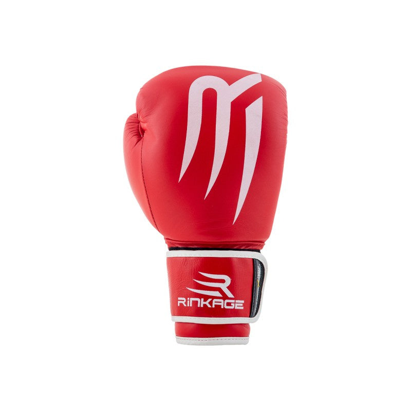 Rinkage Ares Bokshandschoenen - Leer - Rood