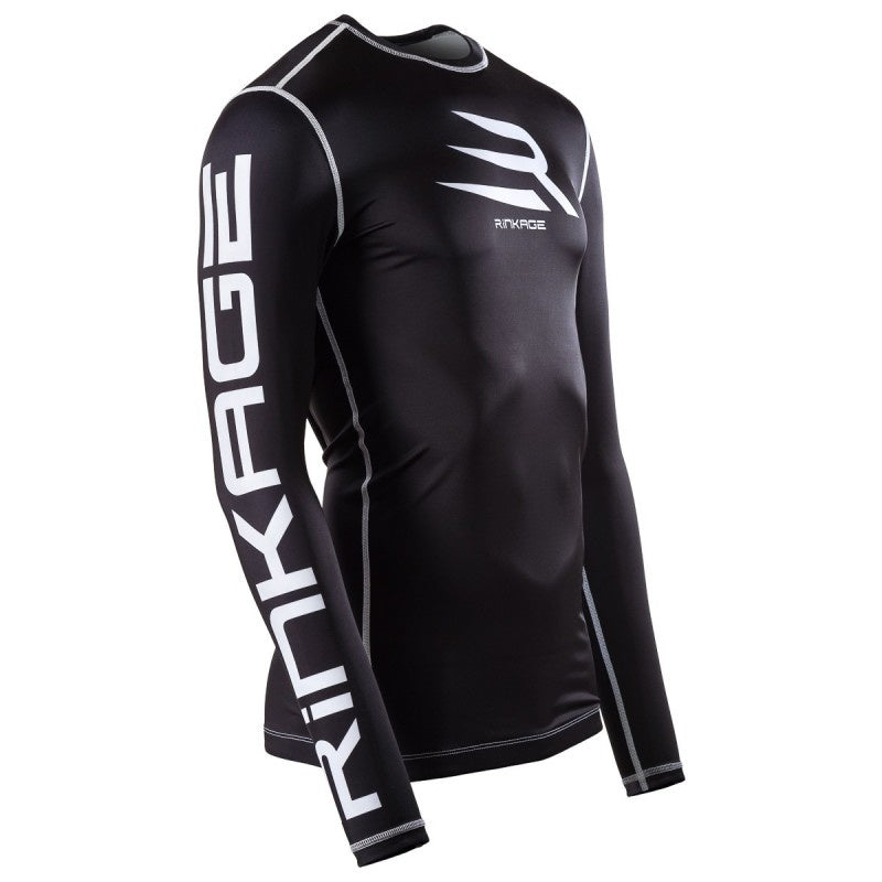 Rinkage Basic Long Sleeve Rashguard - Black