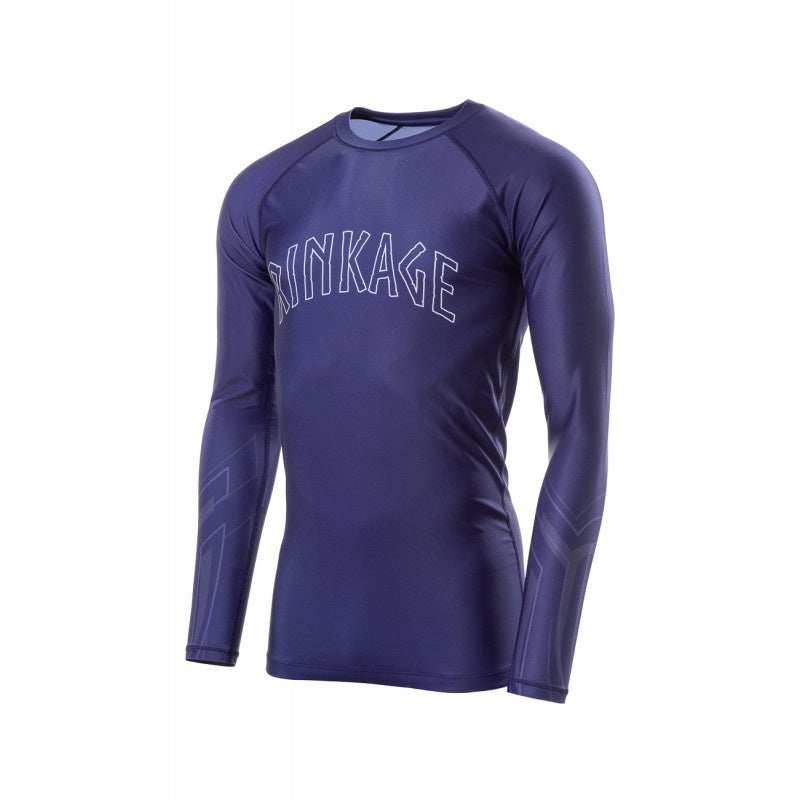 Rinkage Olympia Langarm Rashguard - Blau