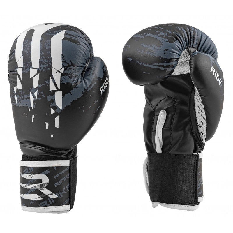 Rinkage Rise Boxing Gloves for Kids - Black/Grey