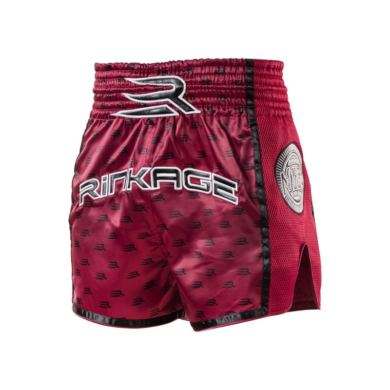 Rinkage Thai Stallion Muay Thai Shorts - Dark Red