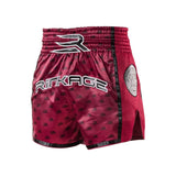 Rinkage Thai Stallion Muay Thai Shorts - Dark Red