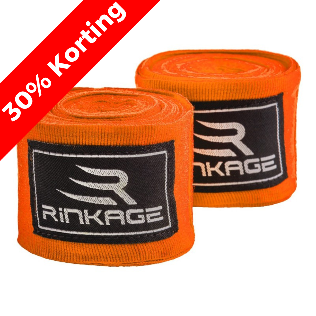 Rinkage Vanquish Handwraps - 450 cm - Oranje