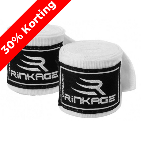 Rinkage Vanquish Handwraps - 450 cm - Wit