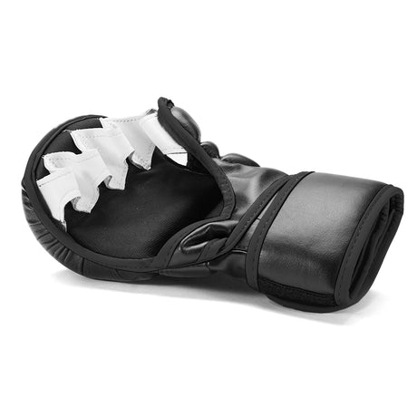 Sanabul Essential 7 oz MMA Hybrid Sparringhandschoenen - Zwart, Zilver